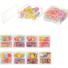 Miniso Basic Serisi Çift Katmanlı Saç Mandalı ve Saç Lastiği Seti