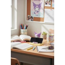 Miniso Sanrio Lisanslı Okul Serisi Masa Üstü Telefon Tutucu (Kuromi)