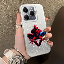 HONTINGA Tecno Spark 20 Pro 5g ile Uyumlu Kılıfı Silikon Kenar Sert Arka Düşüme Önleyici Basitlik Anti Düşme Kamera Korumali Spider Man Desen Telefon Kılıfı Kadın ve Erkek Için Uygundur K1-0576