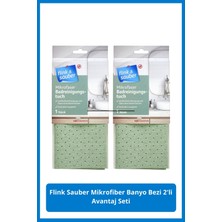 Flink & Sauber Mikrofiber Banyo Bezi 2'li Avantaj Seti