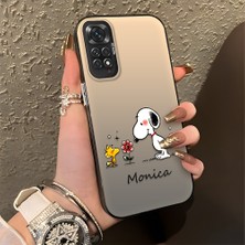 HONTINGA Xiaomi Redmi Note 11S ile Uyumlu Kılıfı Silikon Kenar Sert Arka Düşüme Önleyici Basitlik Anti Düşme Kamera Korumali Monica Desen Telefon Kılıfı Kadın ve Erkek Için Uygundur K1-0574