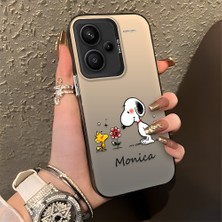 HONTINGA Xiaomi Redmi Note 13 Pro Plus 5g ile Uyumlu Kılıfı Silikon Kenar Sert Arka Düşüme Önleyici Basitlik Anti Düşme Kamera Korumali Monica Desen Telefon Kılıfı Kadın ve Erkek Için Uygundur K1-0574