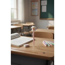 Miniso Mini Family Serisi Cici Figür Jel Kalem (0.5 Mm, Siyah)