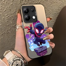 HONTINGA Xiaomi Redmi Note 13 ile Uyumlu Kılıfı Silikon Kenar Sert Arka Düşüme Önleyici Basitlik Anti Düşme Kamera Korumali Spider Man Desen Telefon Kılıfı Kadın ve Erkek Için Uygundur K1-0576