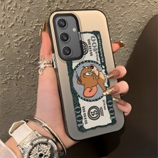 HONTINGA Samsung Galaxy S24 ile Uyumlu Kılıfı Silikon Kenar Sert Arka Düşüme Önleyici Basitlik Anti Düşme Kamera Korumali Kedi ve Fare Desen Telefon Kılıfı Kadın ve Erkek Için Uygundur K1-0572