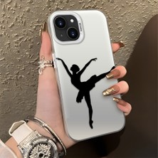 HONTINGA iPhone 13 ile Uyumlu Kılıfı Silikon Kenar Sert Arka Düşüme Önleyici Basitlik Anti Düşme Kamera Korumali Bale Desen Telefon Kılıfı Kadın ve Erkek Için Uygundur K1-0573