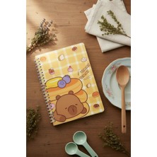 Miniso Pişirme Serisi A5 Telli Not Defteri (Kapibara Souffle)