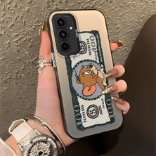 HONTINGA Samsung Galaxy A54 ile Uyumlu Kılıfı Silikon Kenar Sert Arka Düşüme Önleyici Basitlik Anti Düşme Kamera Korumali Kedi ve Fare Desen Telefon Kılıfı Kadın ve Erkek Için Uygundur K1-0572
