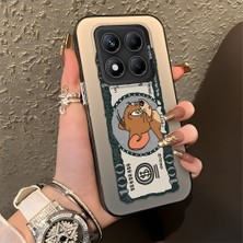 HONTINGA Xiaomi Redmi Note 14 Pro ile Uyumlu Kılıfı Silikon Kenar Sert Arka Düşüme Önleyici Basitlik Anti Düşme Kamera Korumali Kedi ve Fare Desen Telefon Kılıfı Kadın ve Erkek Için Uygundur K1-0572