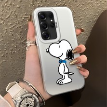 HONTINGA Samsung Galaxy S25 Ultra ile Uyumlu Kılıfı Silikon Kenar Sert Arka Düşüme Önleyici Basitlik Anti Düşme Kamera Korumali Monica Desen Telefon Kılıfı Kadın ve Erkek Için Uygundur K1-0574