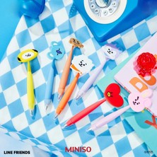 Miniso BT21 Lisanslı Figürlü Sallanan Silikon Tükenmez Kalem (7 Çeşit)