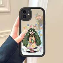 HONTINGA iPhone 11 ile Uyumlu Aynalı Kılıfı Düşüme Önleyici Basitlik Anti Düşme Kamera Korumali Kız Desen Yumuşak Silikon Telefon Kılıfı Kadın ve Erkek Için Uygundur K2-9055