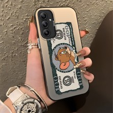 HONTINGA Samsung Galaxy A34 5g ile Uyumlu Kılıfı Silikon Kenar Sert Arka Düşüme Önleyici Basitlik Anti Düşme Kamera Korumali Kedi ve Fare Desen Telefon Kılıfı Kadın ve Erkek Için Uygundur K1-0572