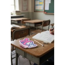 Miniso Sanrio Lisanslı My Melody Figürlü Spiralli Not Defteri (80 Yaprak)