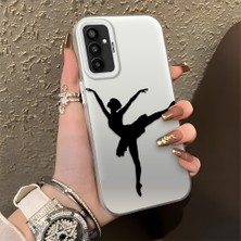HONTINGA Samsung Galaxy M23 ile Uyumlu Kılıfı Silikon Kenar Sert Arka Düşüme Önleyici Basitlik Anti Düşme Kamera Korumali Bale Desen Telefon Kılıfı Kadın ve Erkek Için Uygundur K1-0573
