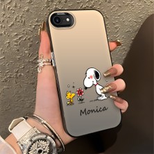 HONTINGA iPhone 8 ile Uyumlu Kılıfı Silikon Kenar Sert Arka Düşüme Önleyici Basitlik Anti Düşme Kamera Korumali Monica Desen Telefon Kılıfı Kadın ve Erkek Için Uygundur K1-0574