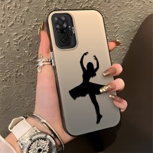 HONTINGA Xiaomi Redmi Note 10 Pro ile Uyumlu Kılıfı Silikon Kenar Sert Arka Düşüme Önleyici Basitlik Anti Düşme Kamera Korumali Bale Desen Telefon Kılıfı Kadın ve Erkek Için Uygundur K1-0573