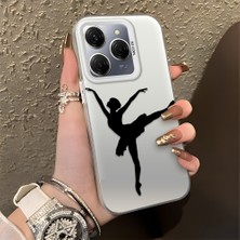 HONTINGA Tecno Spark 20 Pro 5g ile Uyumlu Kılıfı Silikon Kenar Sert Arka Düşüme Önleyici Basitlik Anti Düşme Kamera Korumali Bale Desen Telefon Kılıfı Kadın ve Erkek Için Uygundur K1-0573