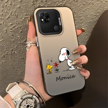 HONTINGA Xiaomi Redmi 10A ile Uyumlu Kılıfı Silikon Kenar Sert Arka Düşüme Önleyici Basitlik Anti Düşme Kamera Korumali Monica Desen Telefon Kılıfı Kadın ve Erkek Için Uygundur K1-0574