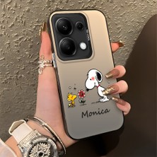 HONTINGA Xiaomi Redmi Note 13 Pro 4g ile Uyumlu Kılıfı Silikon Kenar Sert Arka Düşüme Önleyici Basitlik Anti Düşme Kamera Korumali Monica Desen Telefon Kılıfı Kadın ve Erkek Için Uygundur K1-0574