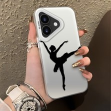 HONTINGA iPhone 16 ile Uyumlu Kılıfı Silikon Kenar Sert Arka Düşüme Önleyici Basitlik Anti Düşme Kamera Korumali Bale Desen Telefon Kılıfı Kadın ve Erkek Için Uygundur K1-0573