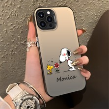 HONTINGA iPhone 15 Pro ile Uyumlu Kılıfı Silikon Kenar Sert Arka Düşüme Önleyici Basitlik Anti Düşme Kamera Korumali Monica Desen Telefon Kılıfı Kadın ve Erkek Için Uygundur K1-0574