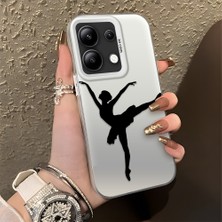 HONTINGA Xiaomi Redmi Note 13 4g ile Uyumlu Kılıfı Silikon Kenar Sert Arka Düşüme Önleyici Basitlik Anti Düşme Kamera Korumali Bale Desen Telefon Kılıfı Kadın ve Erkek Için Uygundur K1-0573