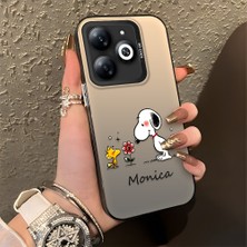 HONTINGA Tecno Spark 20 ile Uyumlu Kılıfı Silikon Kenar Sert Arka Düşüme Önleyici Basitlik Anti Düşme Kamera Korumali Monica Desen Telefon Kılıfı Kadın ve Erkek Için Uygundur K1-0574