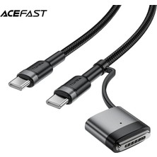 Acefast USB-C - MagSafe PD240W Güç 1.2 Metre Kablo - Super Hızlı Şarj - Apple Macbook Uyumlu Type-C Şarj Data Kablosu - C22-05