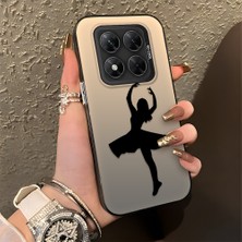 HONTINGA Poco X7 ile Uyumlu Kılıfı Silikon Kenar Sert Arka Düşüme Önleyici Basitlik Anti Düşme Kamera Korumali Bale Desen Telefon Kılıfı Kadın ve Erkek Için Uygundur K1-0573