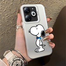 HONTINGA Infinix Smart 8 ile Uyumlu Kılıfı Silikon Kenar Sert Arka Düşüme Önleyici Basitlik Anti Düşme Kamera Korumali Monica Desen Telefon Kılıfı Kadın ve Erkek Için Uygundur K1-0574