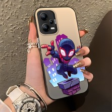HONTINGA Poco X5 5g ile Uyumlu Kılıfı Silikon Kenar Sert Arka Düşüme Önleyici Basitlik Anti Düşme Kamera Korumali Spider Man Desen Telefon Kılıfı Kadın ve Erkek Için Uygundur K1-0576