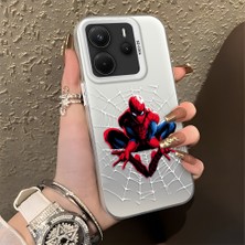 HONTINGA Xiaomi Redmi Note 14 4g ile Uyumlu Kılıfı Silikon Kenar Sert Arka Düşüme Önleyici Basitlik Anti Düşme Kamera Korumali Spider Man Desen Telefon Kılıfı Kadın ve Erkek Için Uygundur K1-0576