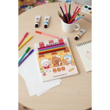 Miniso Pişirme Serisi Boyama Seti (Mimibara)(6 Renk Kalem)