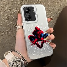 HONTINGA Xiaomi Redmi 13C ile Uyumlu Kılıfı Silikon Kenar Sert Arka Düşüme Önleyici Basitlik Anti Düşme Kamera Korumali Spider Man Desen Telefon Kılıfı Kadın ve Erkek Için Uygundur K1-0576