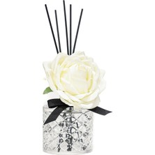 Missi Kristal Gül Serisi- Şeffaf Cam/black Vanilya Oda Kokusu