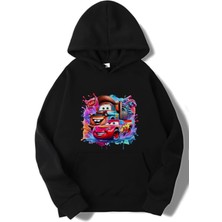 Brz Collection Unisex Oversize - Cars - Mcqueen & Tow Mater Best Friends Hoodie