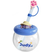 Miniso Disney Zootropolis Lisanslı Pipetli Plastik Su Kabı 600 ml (Judy)