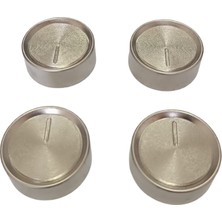 Universal Kumtel Silverline Arçelik Beko Simfer Uyumlu Ankastre Ocak Fırın Düğmesi 4'lü Set