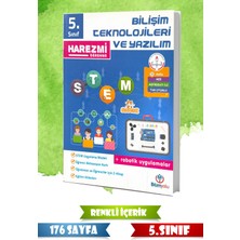 Harika Kitap Yayınları 5. Sınıf Bilişim Teknolojileri ve Yazılım – Harezmi Öğrenme | Robotik Uygulamalar Destekli - 176 Sayfa