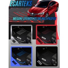 Ecarteks Renault Megane 4 Uyumlu Velur Halı Paspas Takımı - 4 Renk Seçeneği Özel Topuk Destekli