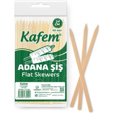 Kafem Adana Çöp Şiş 24 cm 100 Lü