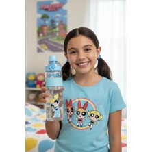 Miniso Powerpuff Girls Lisanslı Büyük Kapasiteli Plastik Şişe 1100 ml - Bubbles