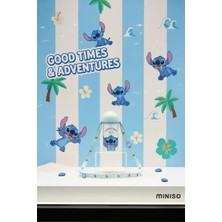 Miniso Disney Lilo&stitch Lisanslı Omuz Askılı ve Pipetli Plastik Şişe