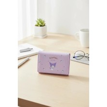 Miniso Sanrio Lisanslı Kuromi Sevimli Kapaklı Bozuk Para Cüzdanı