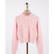 Salome Butik Taşlı Triko Kazak