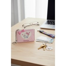 Miniso Sanrio Lisanslı Hello Kitty Pembe Fiyonklu Kartlık Cüzdan