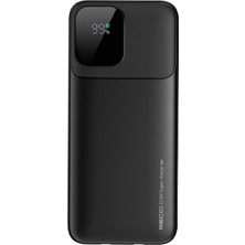 Recci RPB-P68 Pd 20W Dijital Gösterge Type-C ve Lightning Kablolu Powerbank 22.5W 20000MAH Siyah