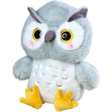 Ofisinn Sevimli Baykuş Peluş Oyuncak - 22 Cm-Gri