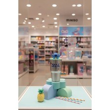 Miniso Disney Stitch Lisanslı Parti Serisi Ananas Desenli Çift Cidarlı Şişe